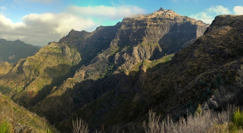 Montanhas da ilha da Madeira.