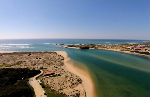 Praia Vila Nova de Milfontes, na região do Alentejo.